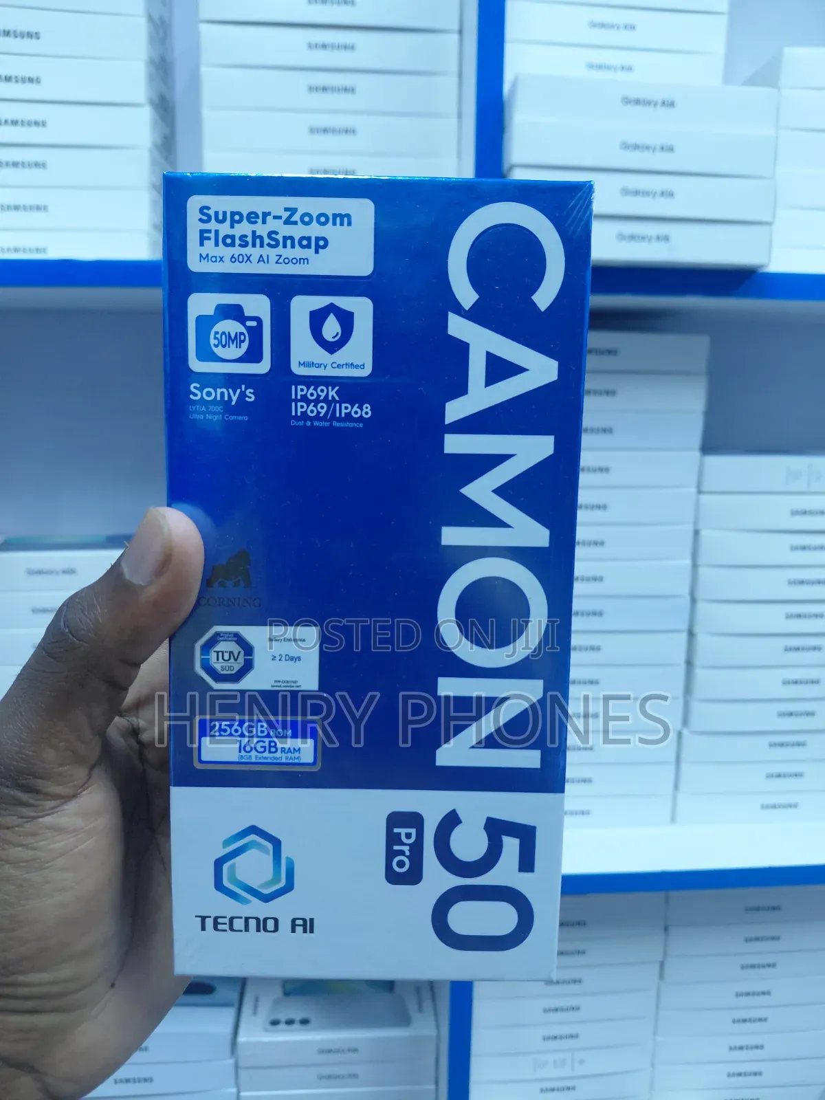 New Tecno Camon 50 Pro 256 GB Graphite