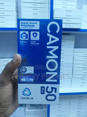 New Tecno Camon 50 Pro 256 GB Graphite