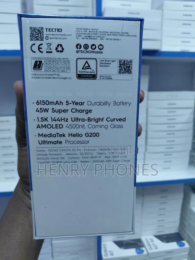 New Tecno Camon 50 Pro 256 GB Graphite - thumbnail 3