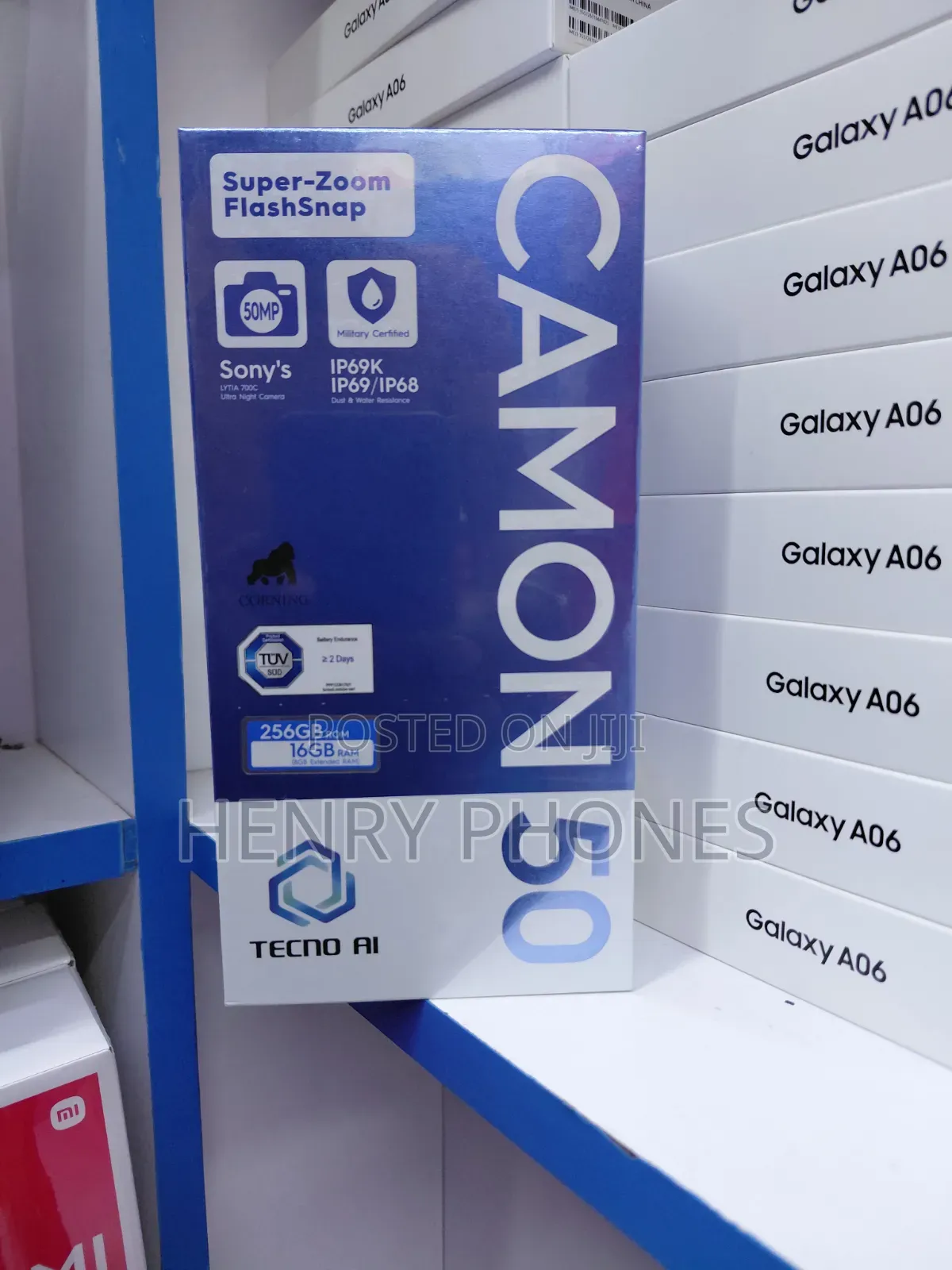 New Tecno Camon 50 256 GB Silver