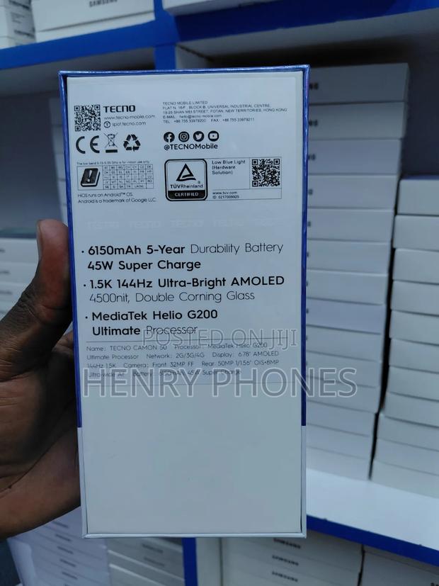 New Tecno Camon 50 256 GB Silver - thumbnail 3