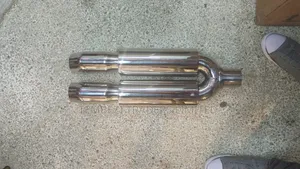 Universal Stainless Steel Dual-Tip Sports Exhaust Muffler Assembly