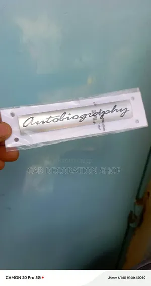 Land Rover Autobiography 3D Script Word Emblem Badge