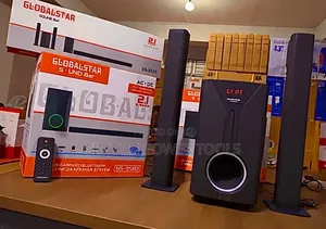Globalstar V527 2.1 Channel Tall Boy Subwoofer System.