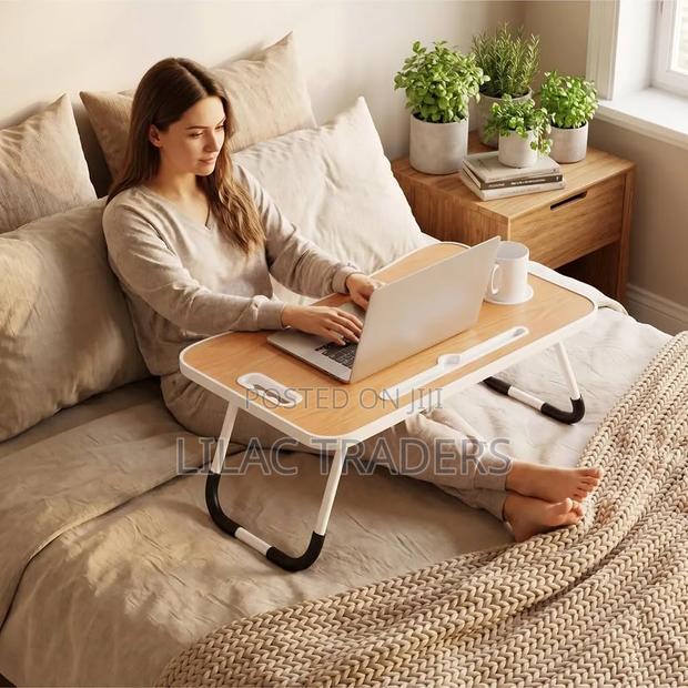 Foldable Laptop Table With Cup Holder Pa - main view
