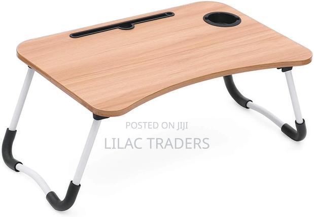 Foldable Laptop Table With Cup Holder Pa - thumbnail 2