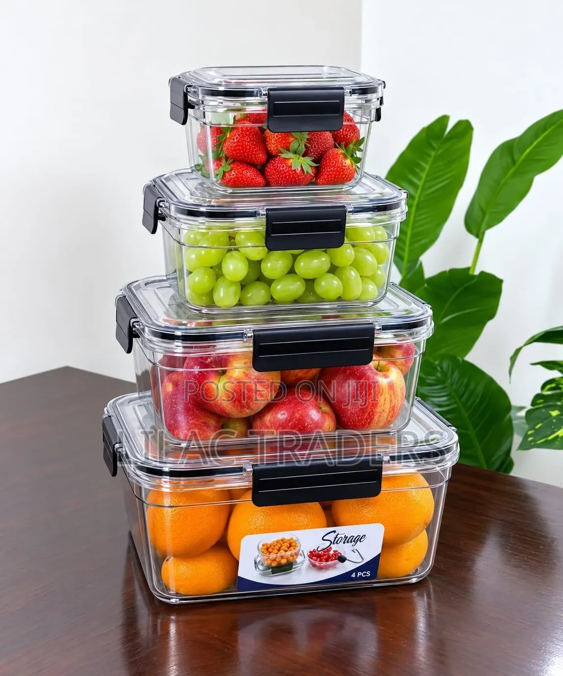 4-in-1 Food Storage Containers | Airtight Cereal, Pantry Boxes Alp