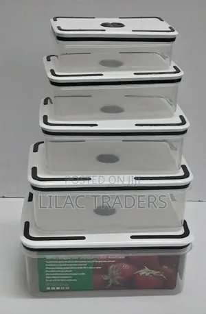5 in 1 Fridge Food Storage Containers Keep Fresh Airtight Set Alp