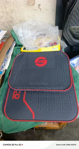 Sparco Universal Rubber Car Floor Mats With Anti Slip Backing