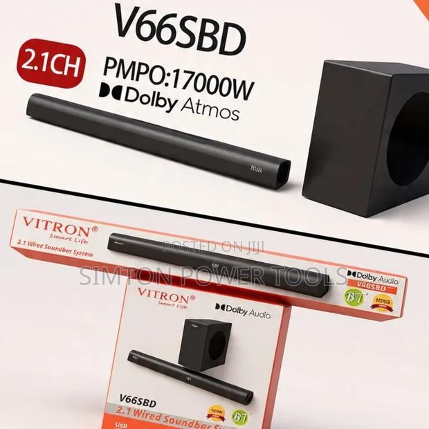 Vitron Smart Life V66SBD 2.1 Channel Wired Soundbar System.