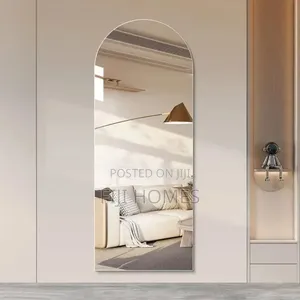 Unbreakable Acrylic Self-Adhesive Mirror | Semi-Circle | 120x40cm