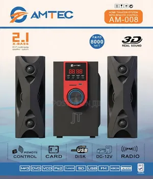 Amtec AM-008 2.1-Channel X-Bass Multimedia Speaker System
