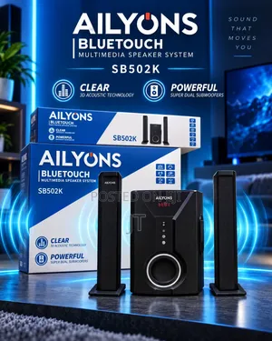 Ailyons SB502K 2.1 Channel Bluetouch Multimedia Speaker System