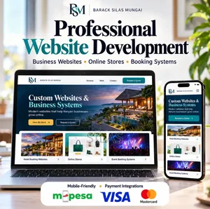 Professional Website Designer | E-Commerce, M-Pesa Booking Systems