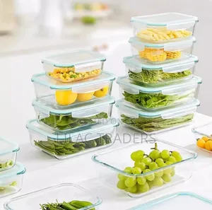 3Pcs Glass Food Storage Containers – 410ml / 700ml / 1040ml Galo
