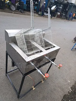 Commercial Gas Double Deep Fryer