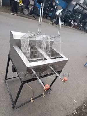 Commercial Gas Double Deep Fryer
