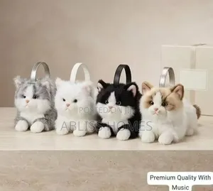 Cute Cat Plush Backpack Purse for Girls & Women