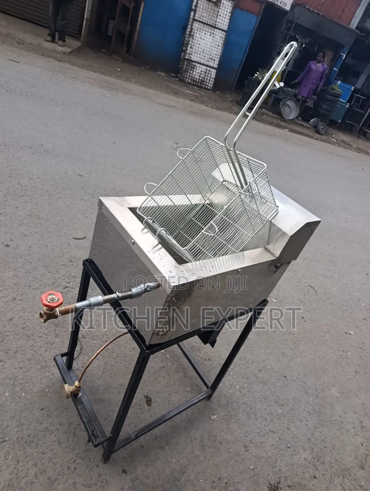 Single Gas Chips Fryer