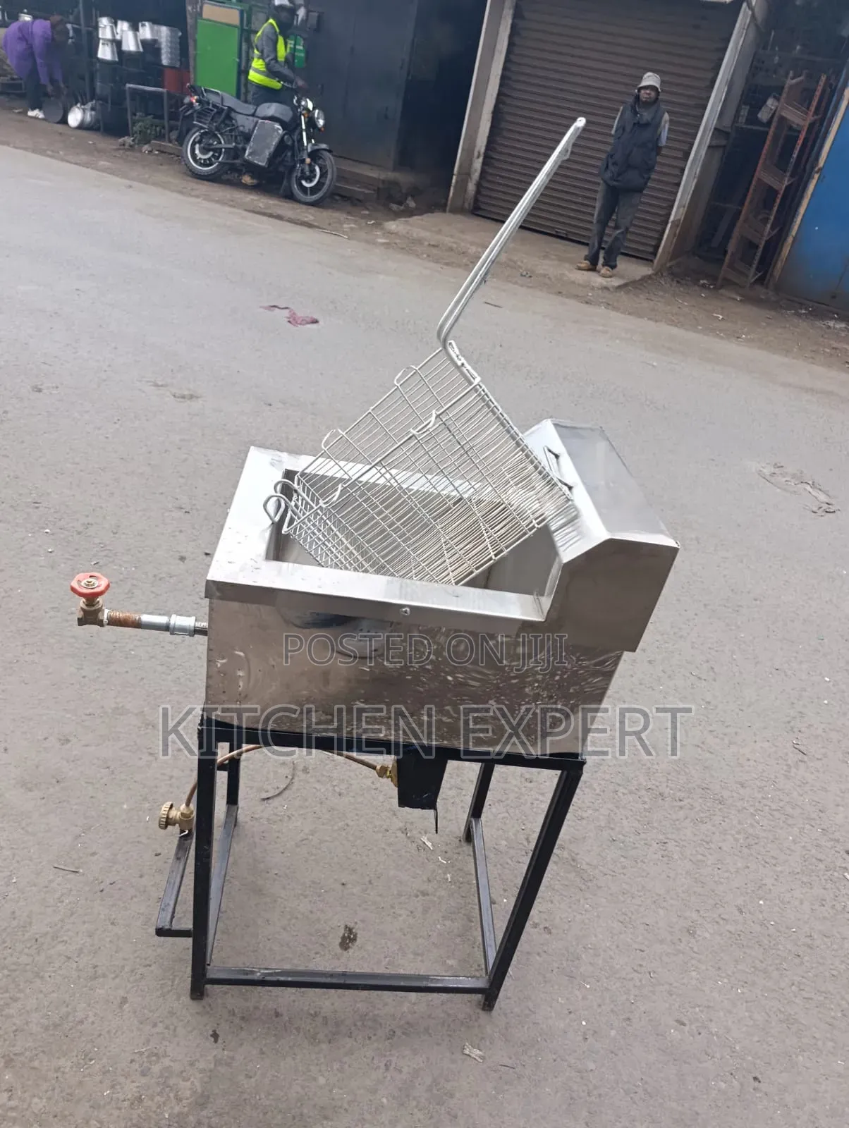 Single Gas Chips Fryer