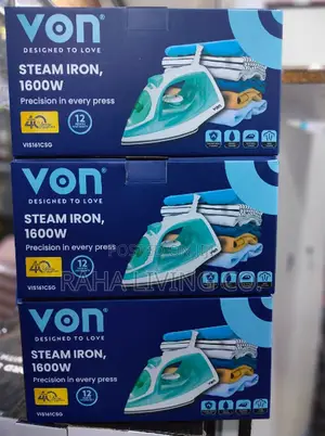 Von 1600W Steam Iron | VIS161CSG | Non-Stick Soleplate
