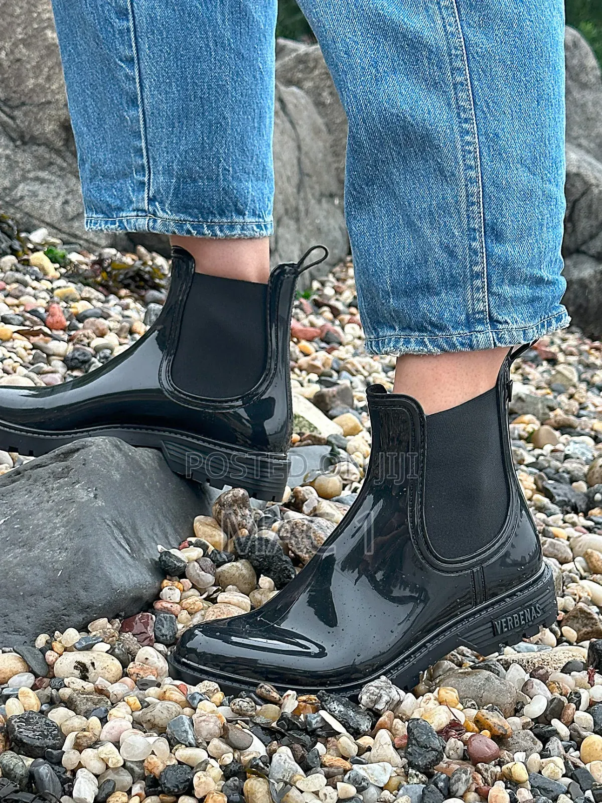 Daisy Women’s Black Gumboots – Stylish Rain Boots