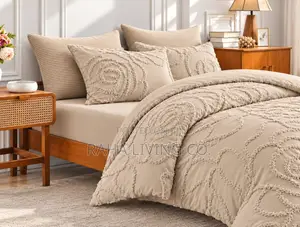 4pc Luxury Tufted Duvet Cover Set | 6x6 6x7 | Microfibre