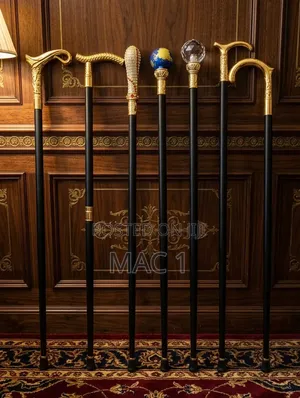 Luxury Royal Gold & Crystal Walking Canes / Decorative Staffs