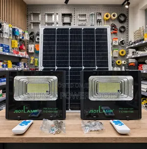 JSOT Lamp 2-in-1 Solar LED Floodlight Set (Model T-C100+100)
