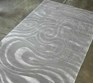 Sadaf Turkish Carpet | 5x8 6x9 | Grey Cream | Premium