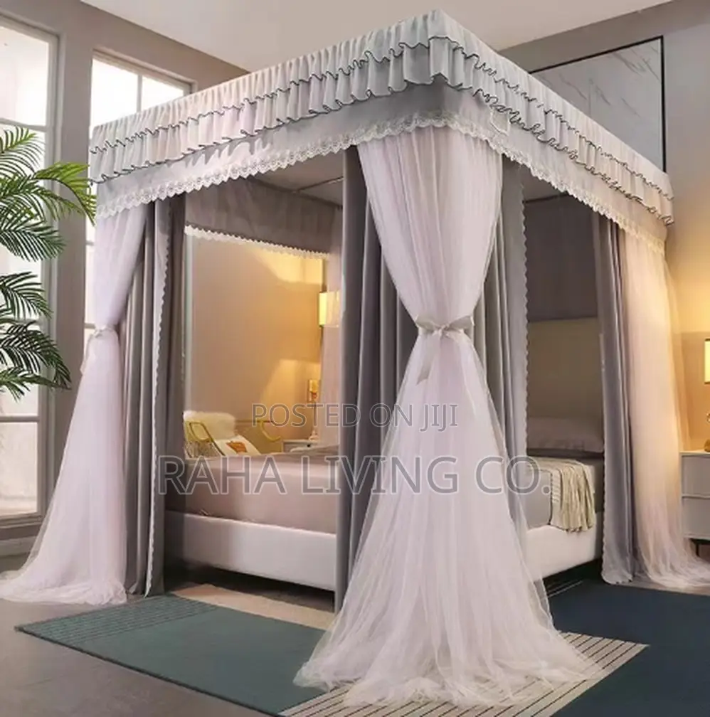 Canopy 4 Stand Mosquito Net | 6x6 | Stainless Steel Bracket