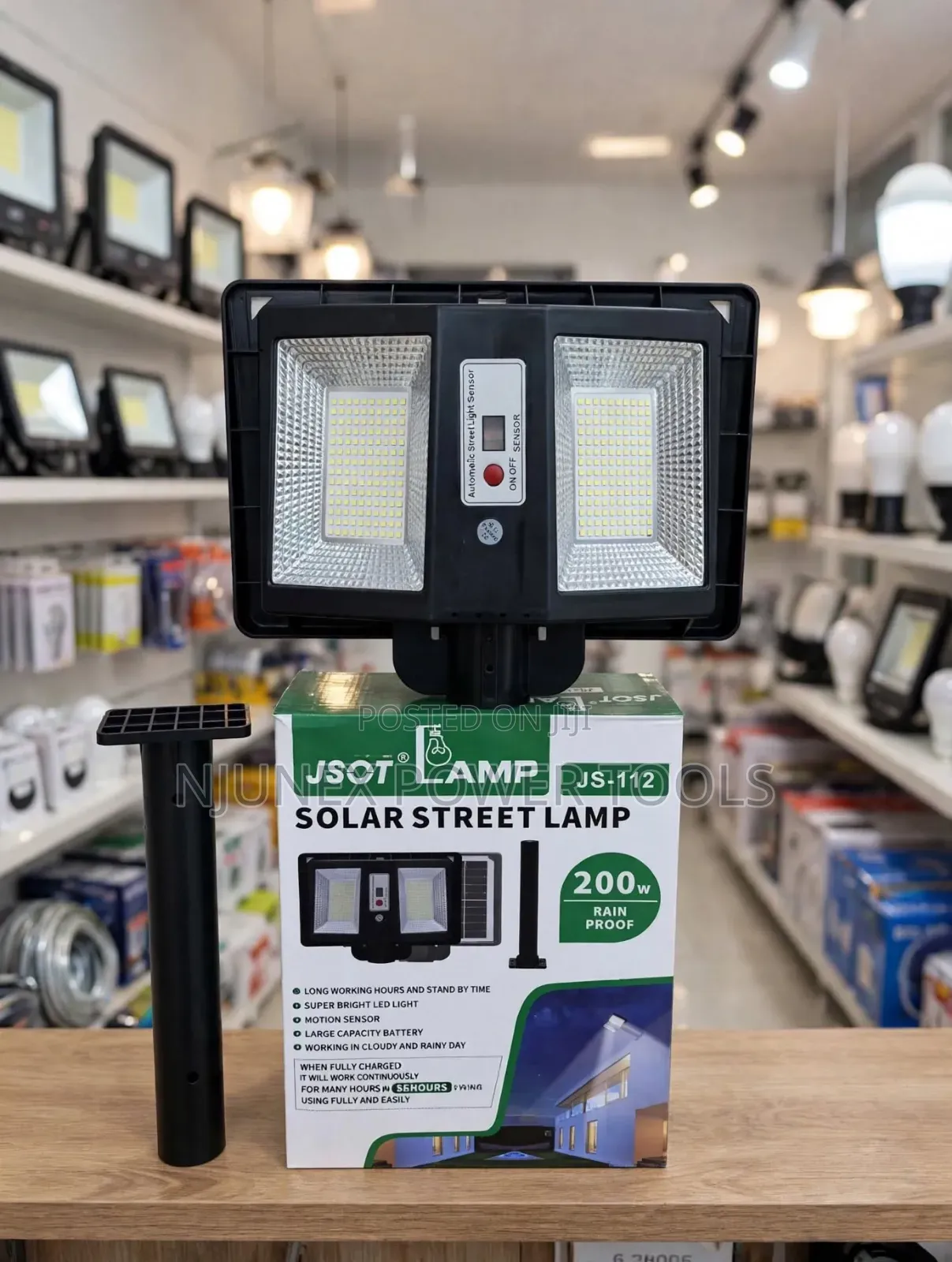 JSOT JS-112 200W Solar Street Lamp