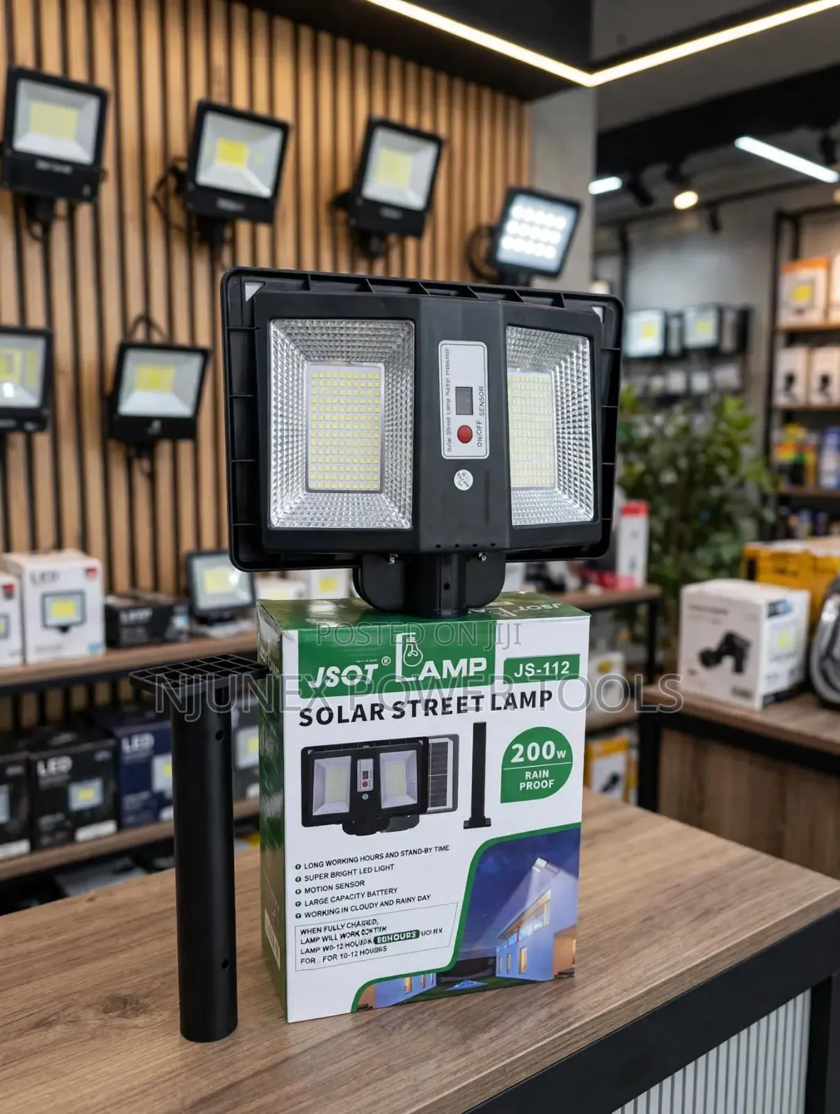 JSOT JS-112 200W Solar Street Lamp