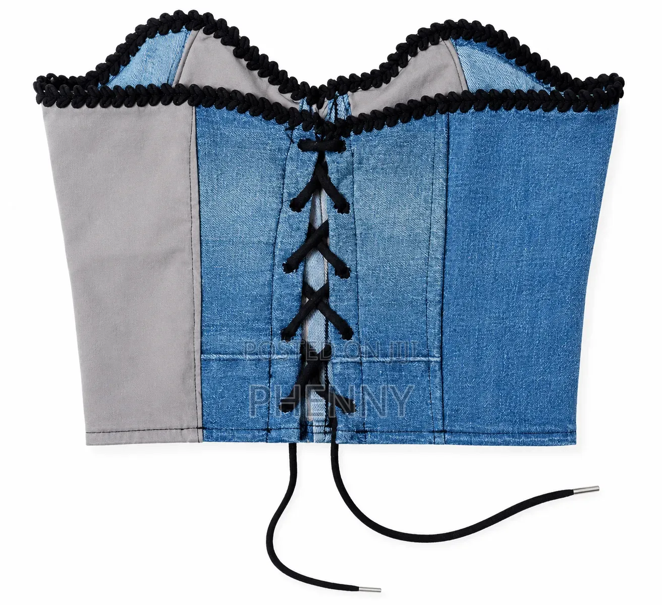 Upcycled Denim Corset