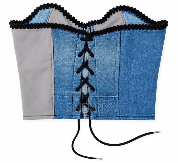 Upcycled Denim Corset - thumbnail 2