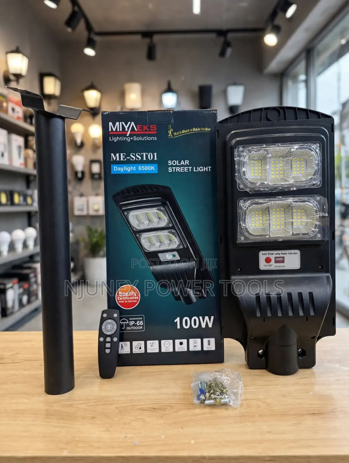 Miyaeks ME-SST01 100W Solar Street Light,