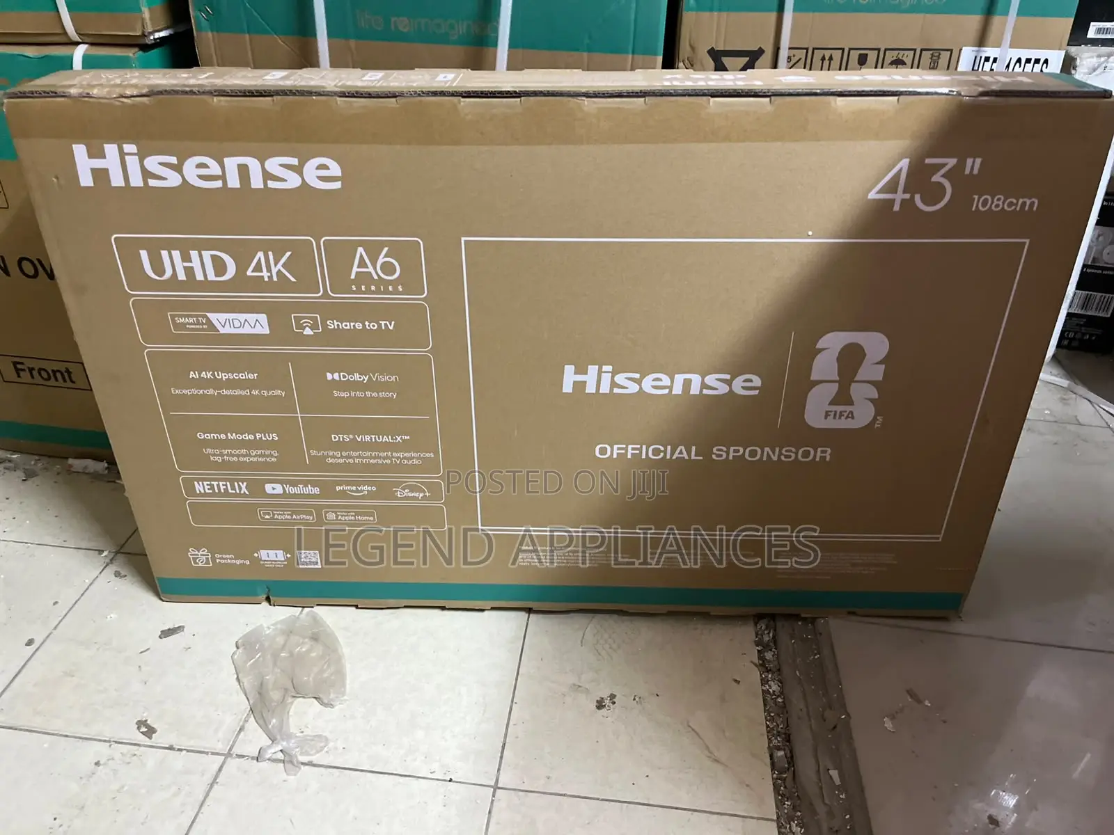Hisense 43A6QKEN 43 Inch UHD 4K Smart TV