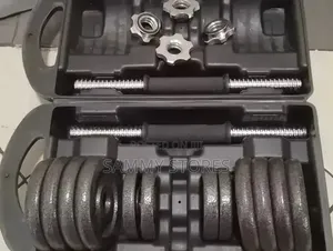 Adjustable Barbell Dumbbell Set With Multiple Weight Plates