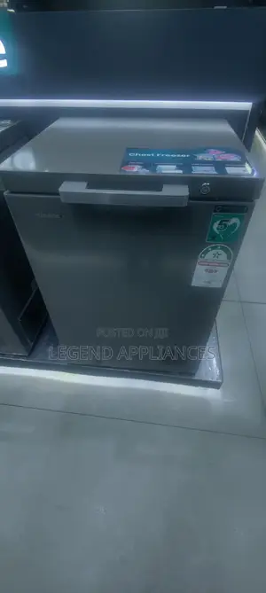 Hisense 144 Litres Deep Freezer, Metallic Grey