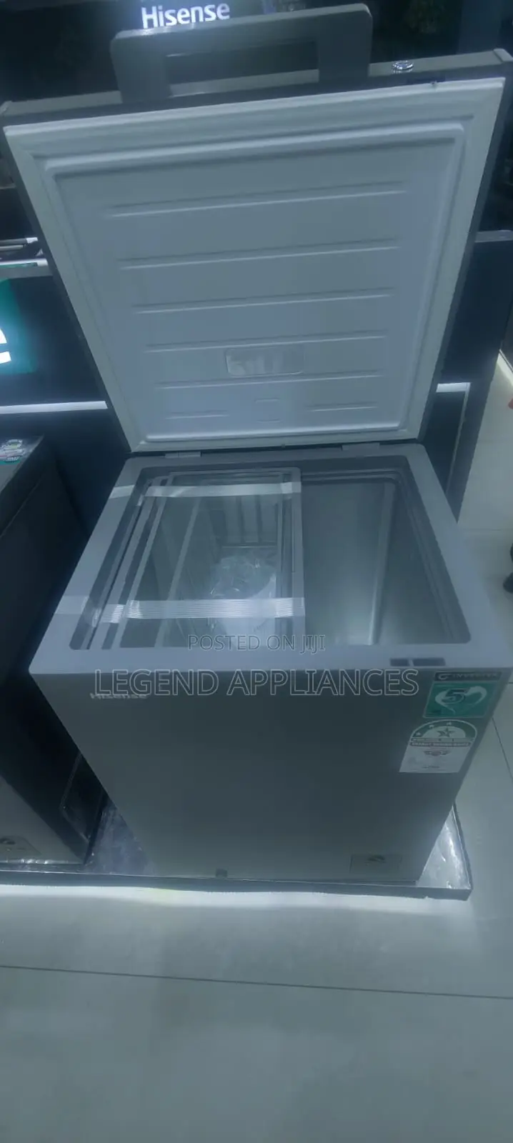 Hisense 144 Liters Grey Deep Freezer