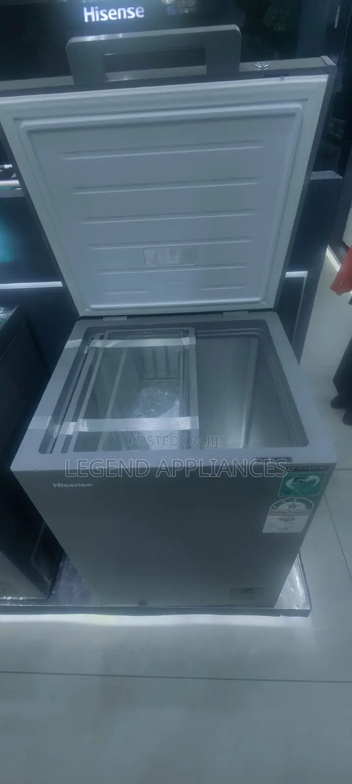 Hisense 144 Liters Grey Deep Freezer