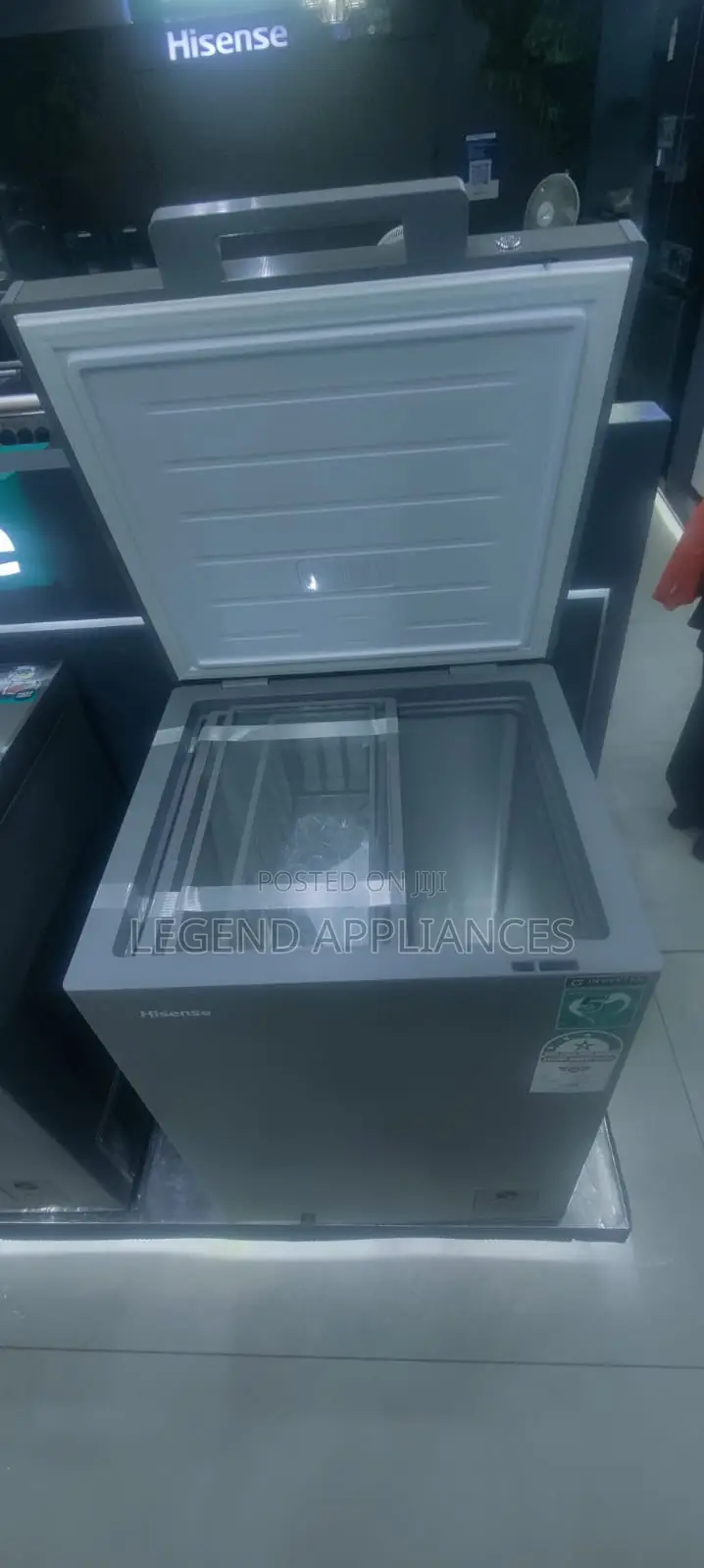 Hisense 144 Liters Grey Deep Freezer