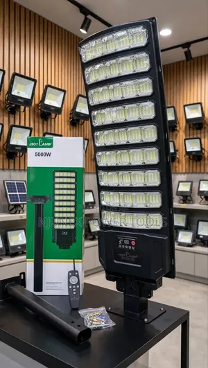 JSOT Lamp 5000W Super Wide Angle All-in-One Solar Street Light,