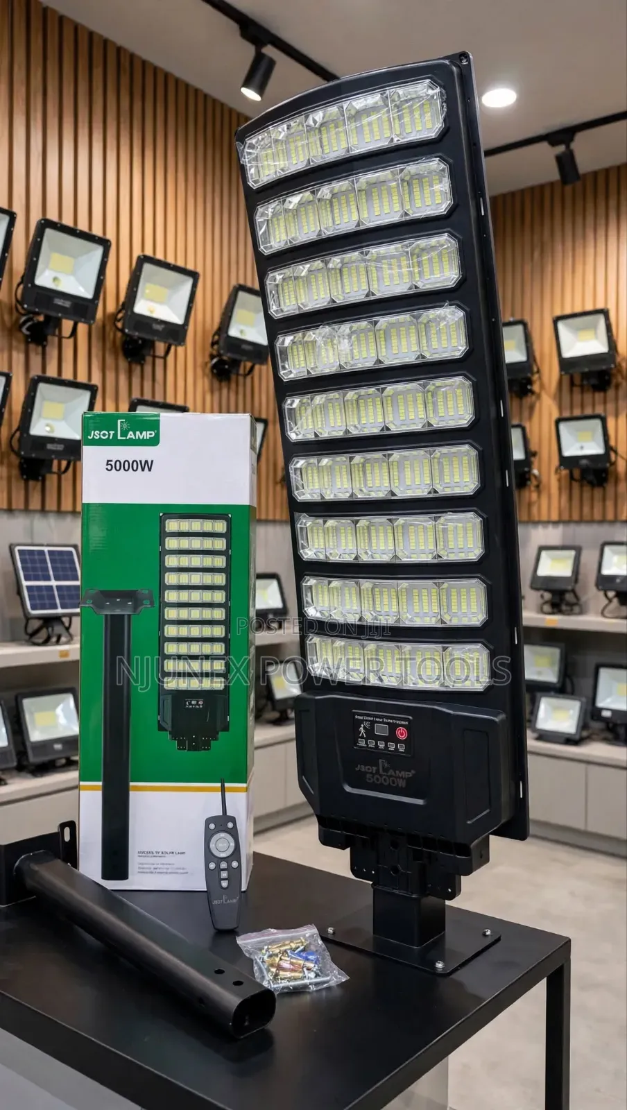 JSOT Lamp 5000W Super Wide Angle All-in-One Solar Street Light,