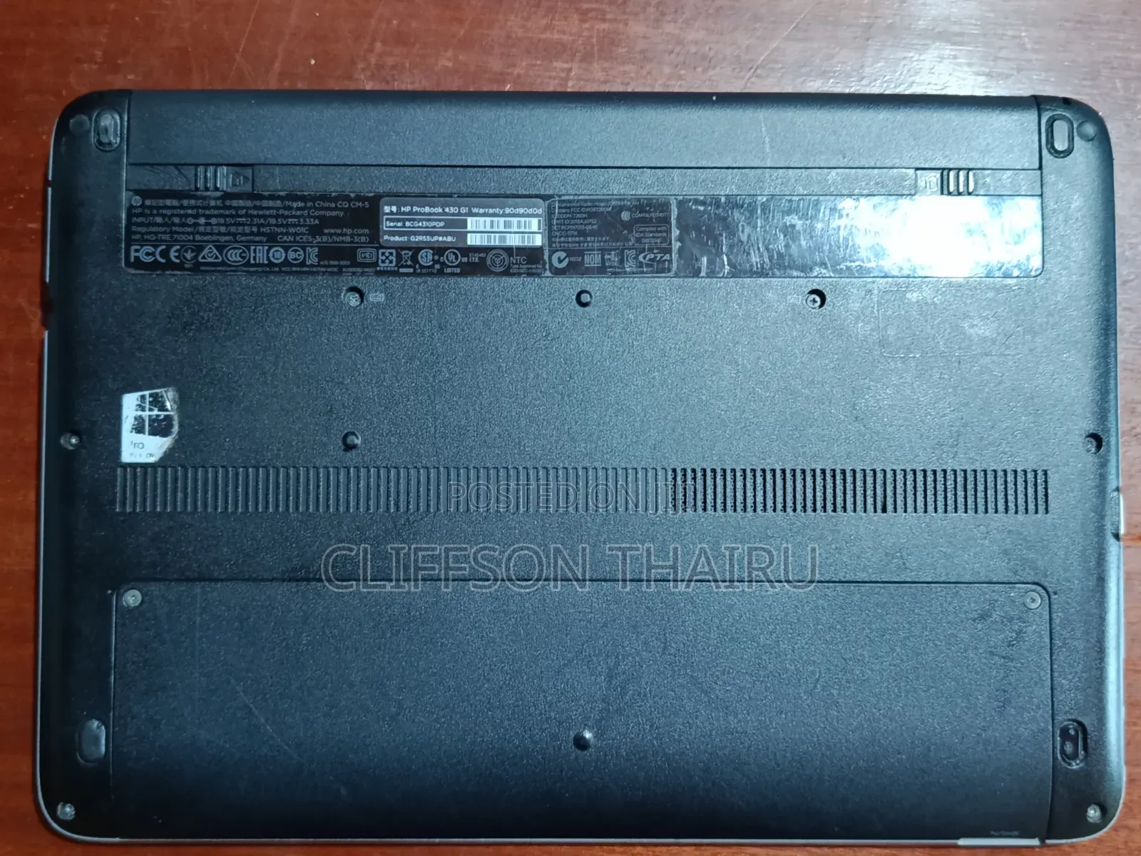 Laptop HP ProBook 430 G1 8GB Intel Core i5 SSD 256GB