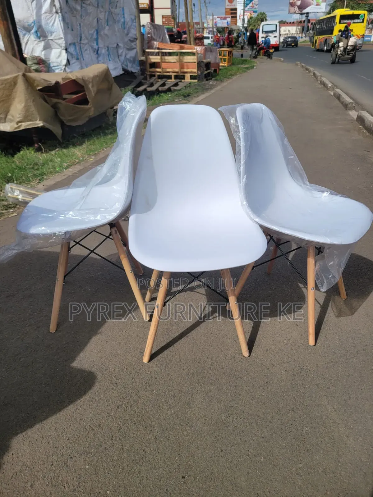White Dining Plastic Seat