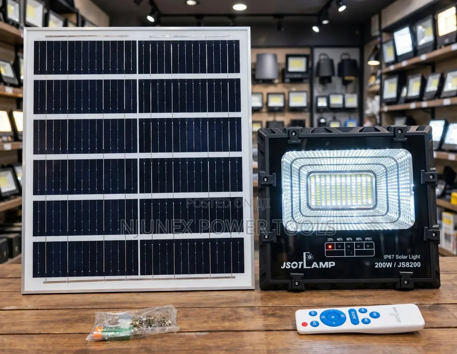 Jsot 200w Solar Led Floodlight (Model Js8200),