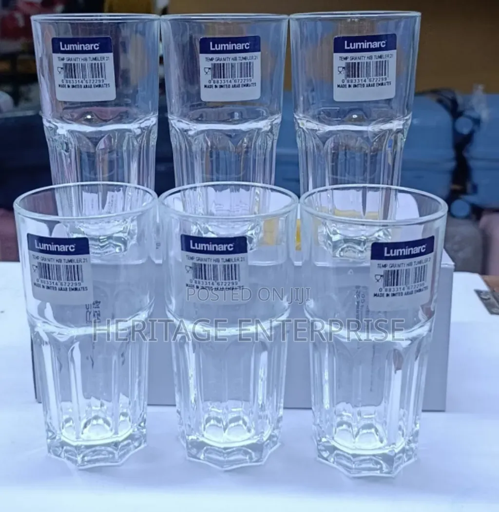 6Pcs Luminarc Glasses 
Juicer, Water Glasses