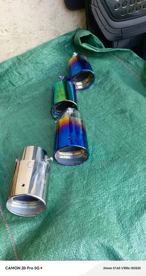 Universal 2.5" Stainless Steel Car Exhaust Tips With Colorful Finish