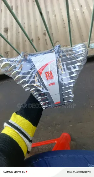 12pc Metric Open End Spanner Wrench With Various Metric Sizes